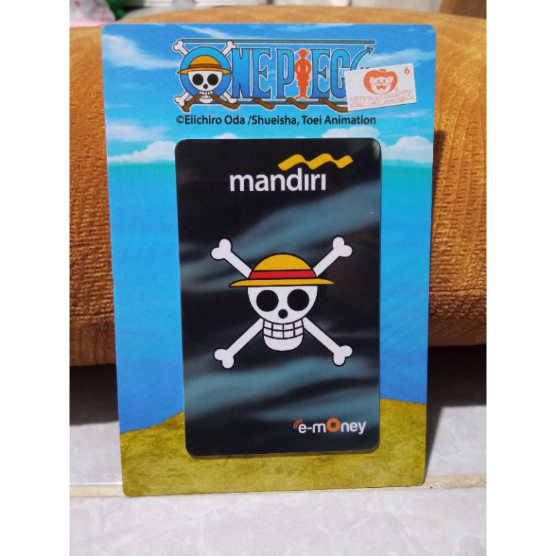 ORIGINAL e-money Etoll emoney bank mandiri one piece onigashima  luffy zorro