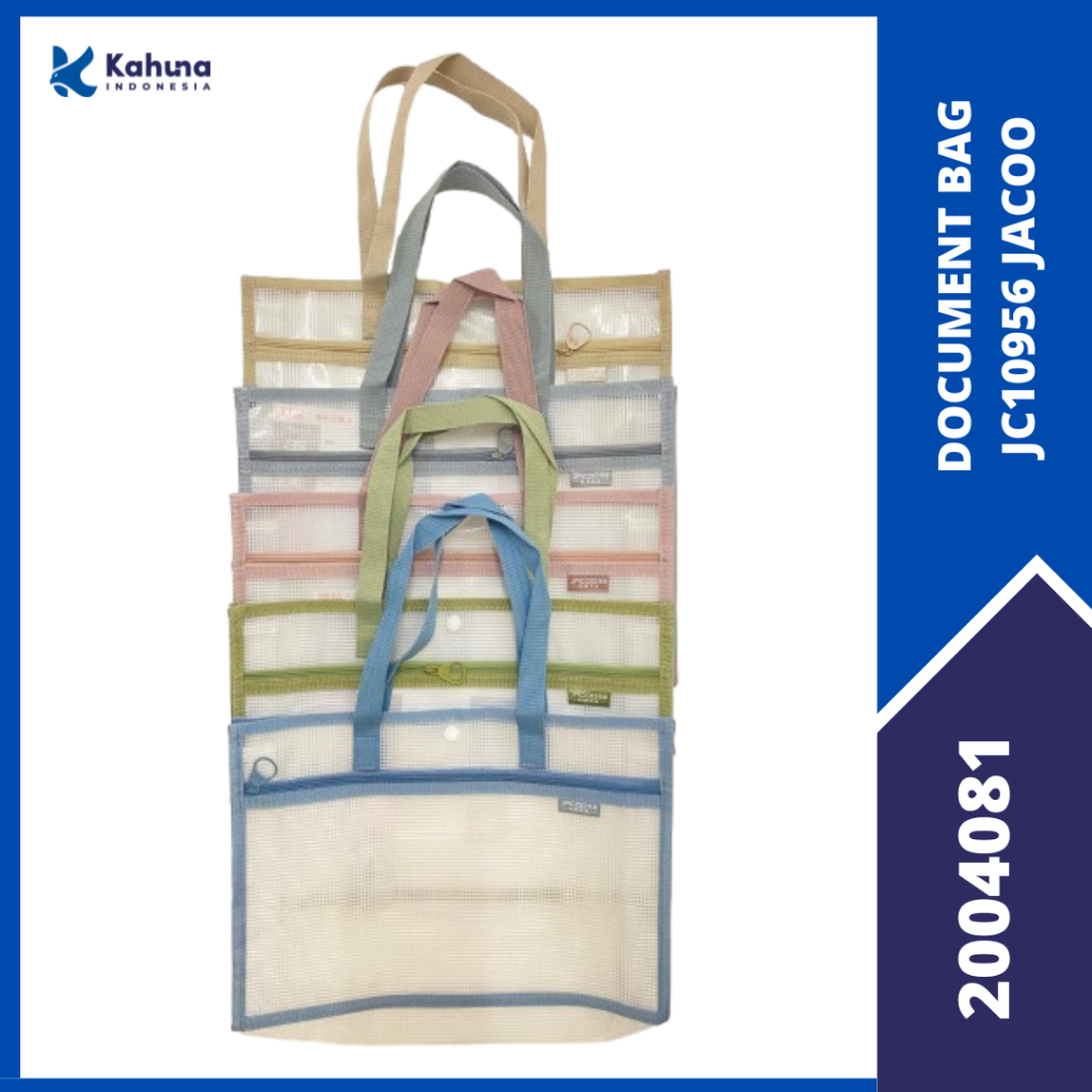 

DOCUMENT BAG A4 RESLETING / TAS JINJING DOKUMEN FILE RESLETING UKURAN A4 PLASTIK WATERPROF 2 SLOT JC10956 JACOO [2004081]