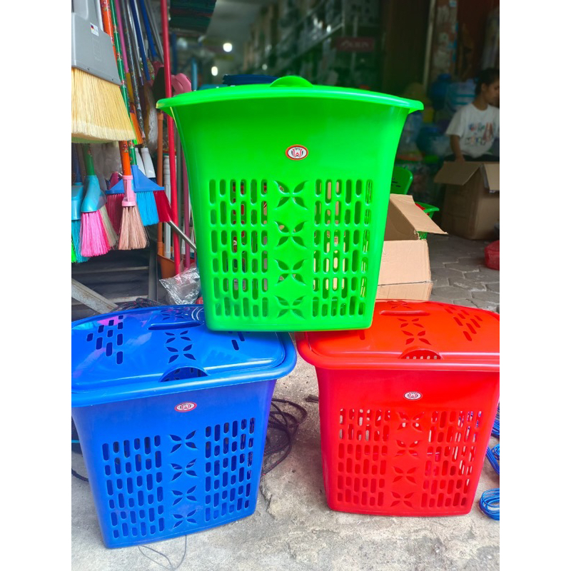 KERANJANG BAJU KOTOR PAKAI TUTUP MPW