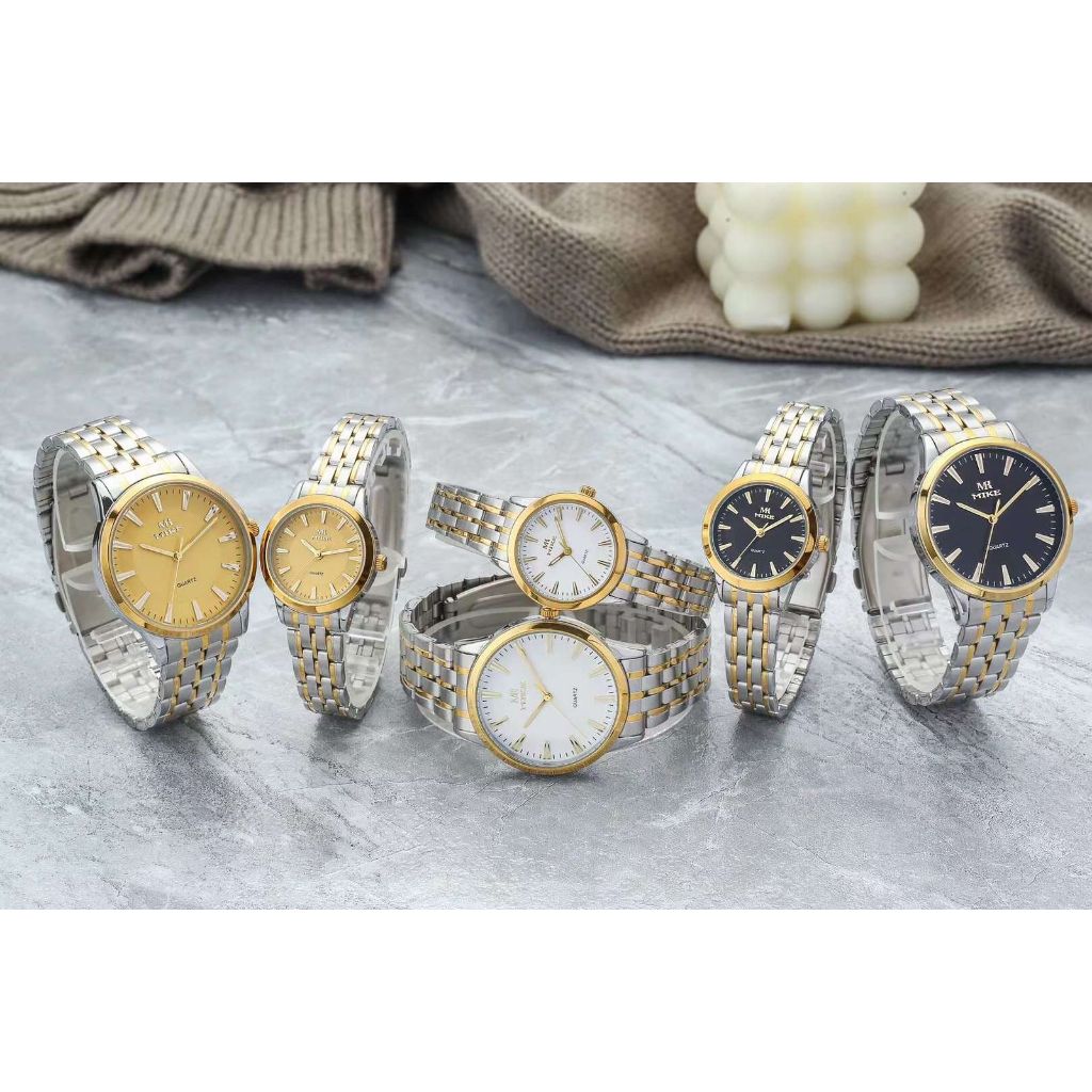 MK MIKE JAM TANGAN COUPLE PRIA DAN WANITA/FREEBOX+BATTERAI CADANGAN/8441