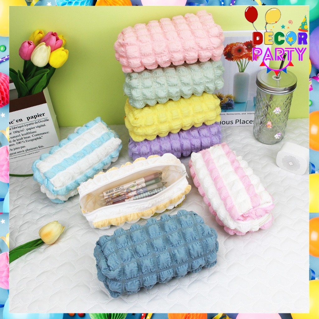 

DP Kotak Pensil Sleting Lucu Warna Macaroon Aesthetic Crinkled Fufu Pouch Tempat Pensil Puffy Aesthetic Tempat Pensil Bulu Bentuk Bantal Kotak Cute Pillow Make Up Pouch Organizer Travel Kapasitas Besar