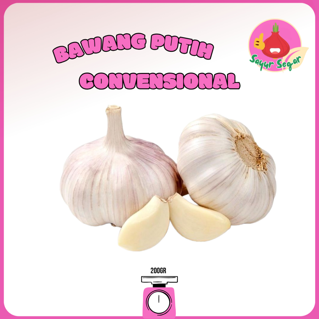 

Sayur Segar - Bawang Putih Convensional/Garlic 200 gr