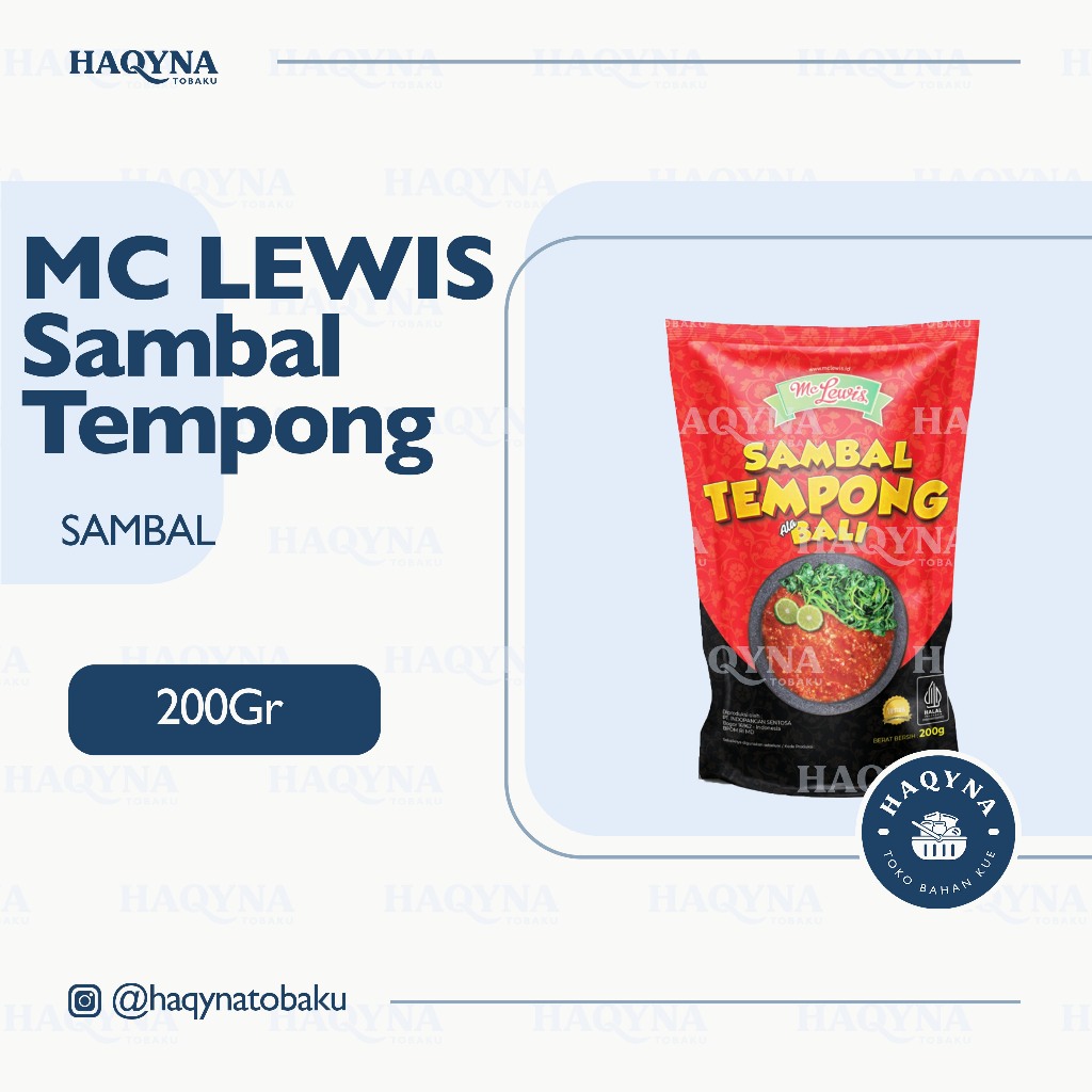 

Mc Lewis Sambal Tempong 200 Gr