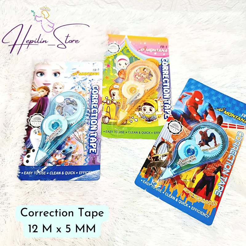 

Correction Tape FR Montana ECER / Tipex Kertas Roll Montana