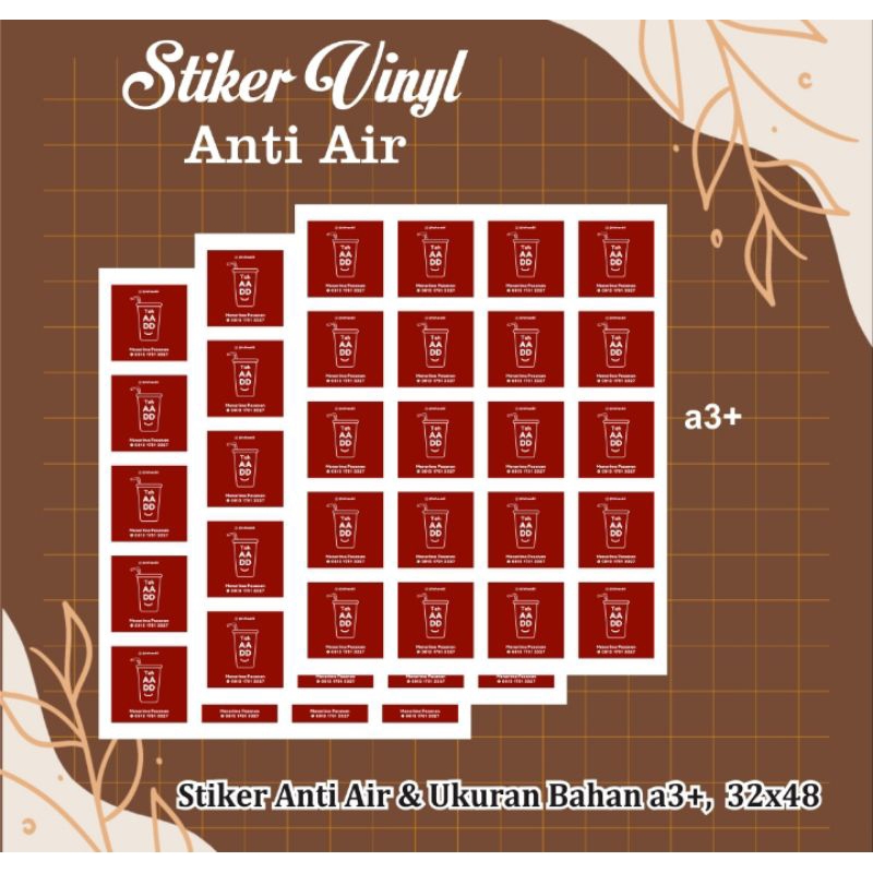 

stiker vinyl anti air