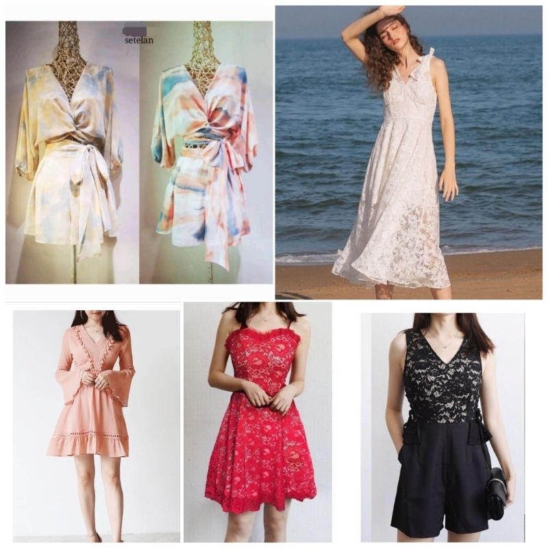 Dress Fashion Yuna/Korean Style Dress wanita