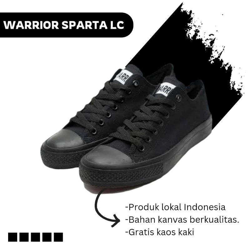 Sepatu Sneaker Pria Warrior Sparta LC Ori Gratis Kaos Kaki