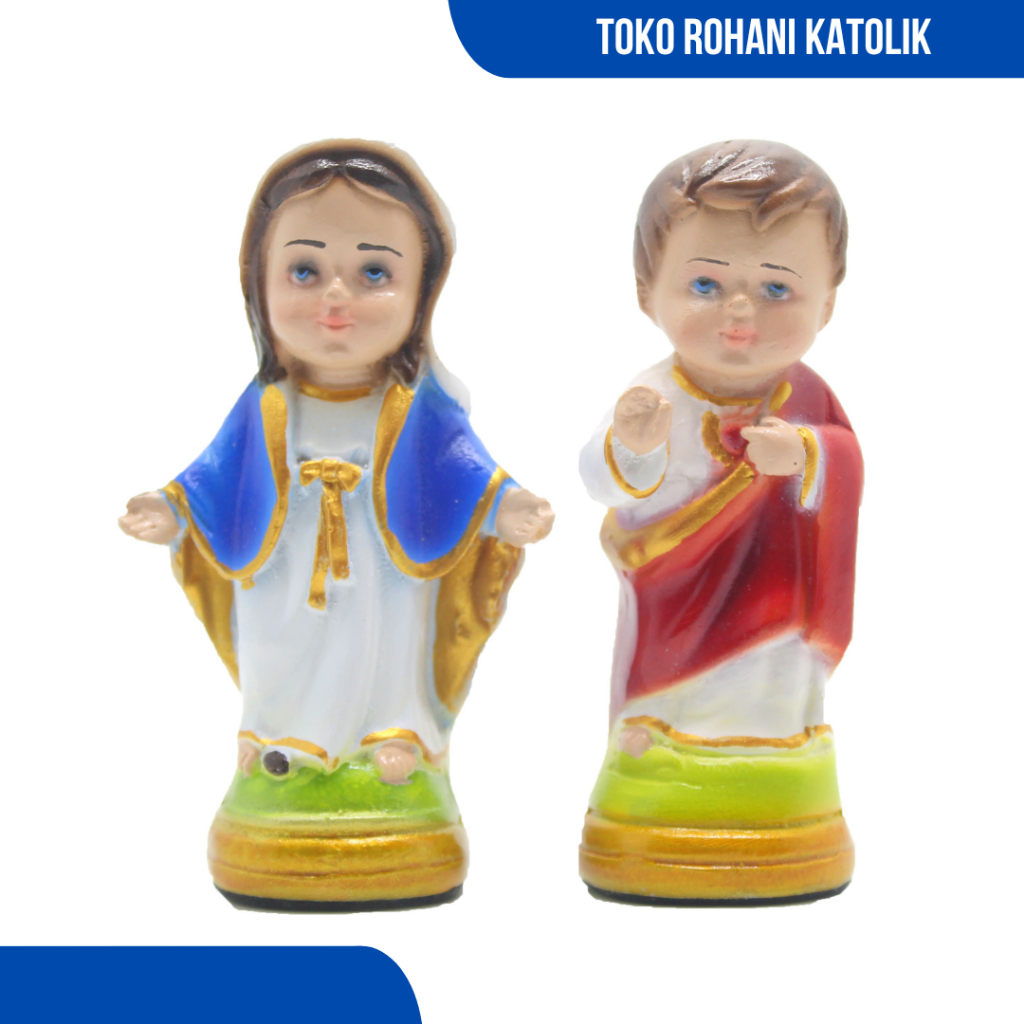 PATUNG BUNDA MARIA - YESUS (BABY) / PATUNG TUHAN YESUS / PATUNG MARIA UKURAN KECIL