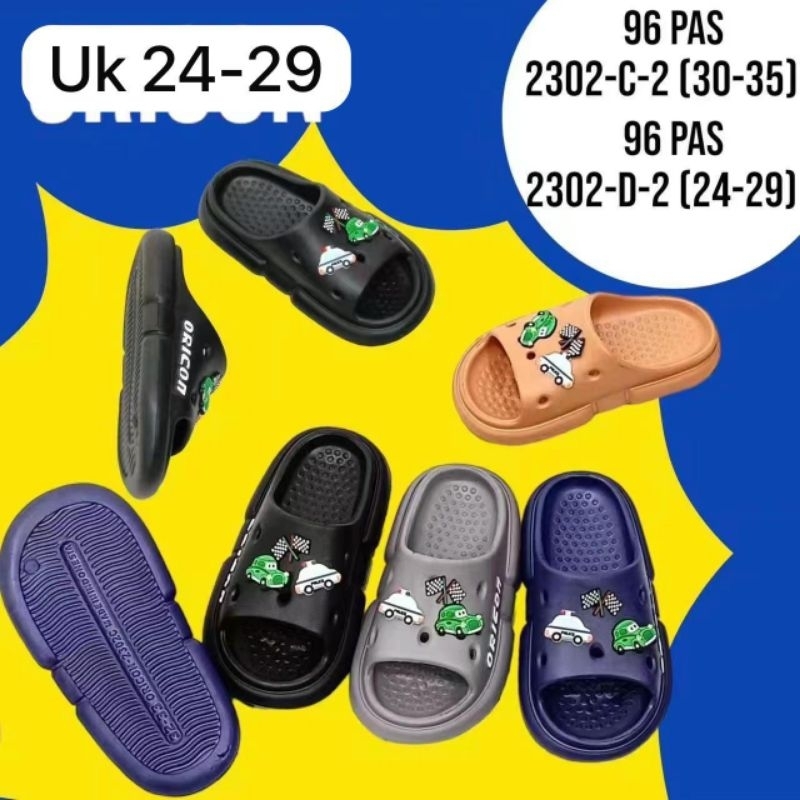SENDAL SLOP ANAK LAKI - LAKI | SANDAL SLOP KARET ORICON