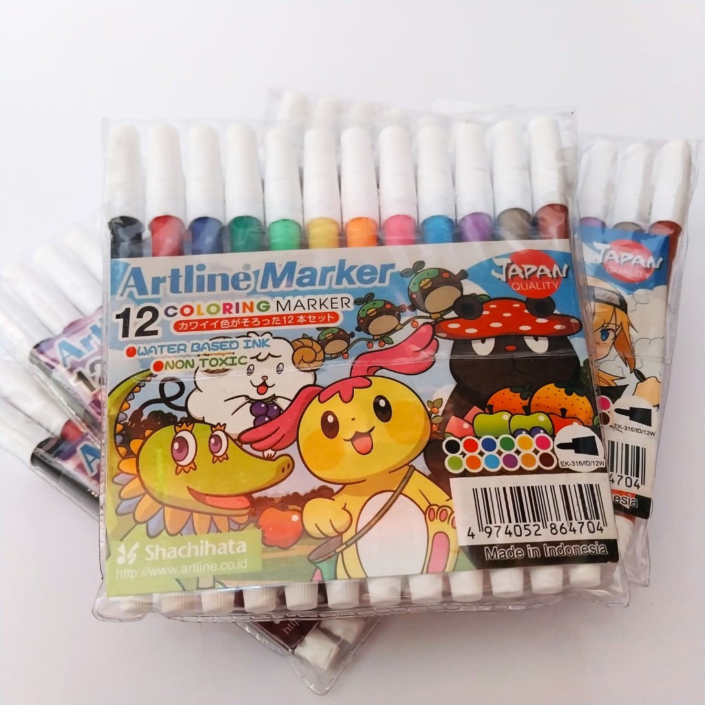 

Spidol Warna 1 set - 12 Warna I ArtlineMarker