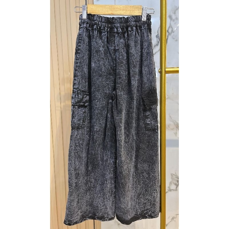 KULOT JEANS RAWIS PINGGANG FULL KARET