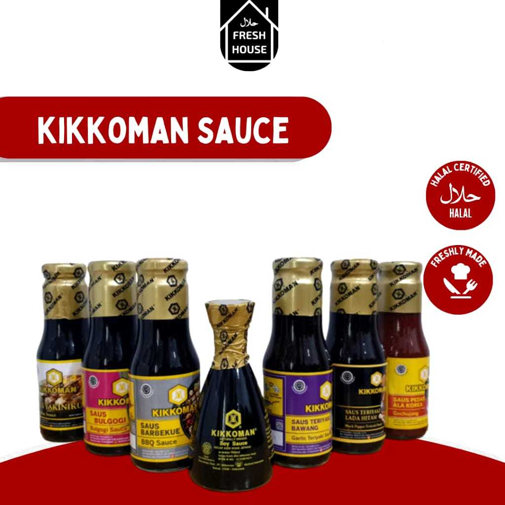 

KIKKOMAN SAUS BBQ GOCHUJANG GARLIC TERIYAKI BULGOGI YAKINIKU KATSU SAUCE GRILL 300ML