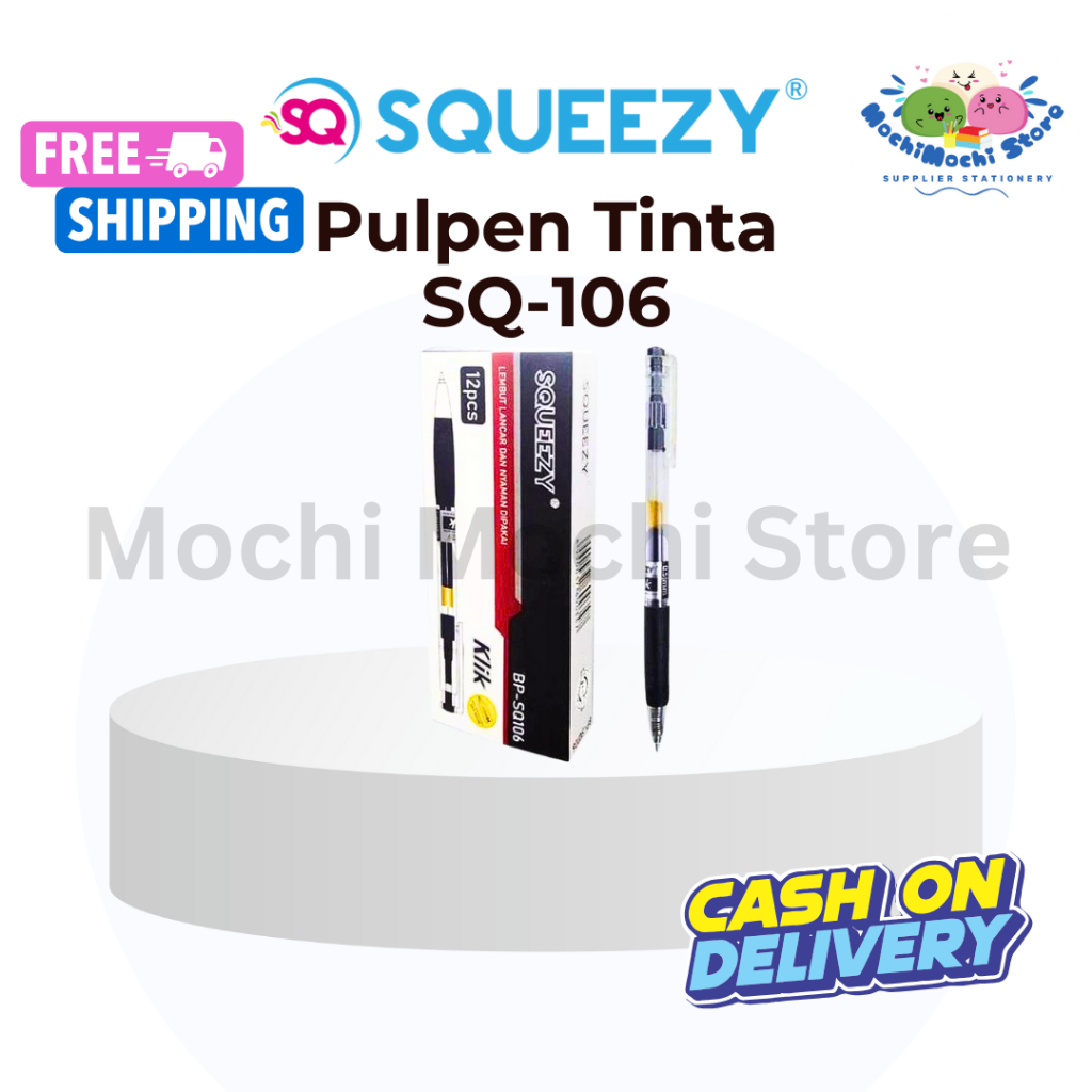 

Pulpen Gel SQUEEZY GP-SQ106 | Pulpen Gel | Gel Pen | Tip 0.5mm | Pulpen Gel SQUEEZY GPSQ-106 | Bolpen Gel