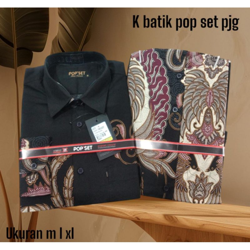 Kemeja batik lengan panjang slimfit / kemeja batik cowok / batik cowok