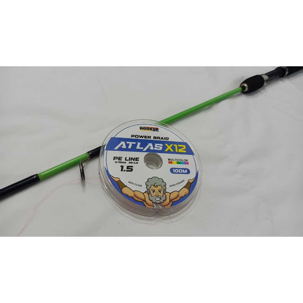 Senar PE Hookup Atlas PE X12 Ukuran PE 1