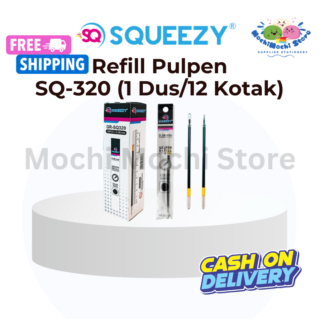 

PER DUS/24 PCS Refill Pulpen GR-SQ320 | Tinta 0.38mm | Isi Ulang Tinta Pulpen | Refill Gel Pen | Refill Isi Ulang Pulpen Gel 0.38mm