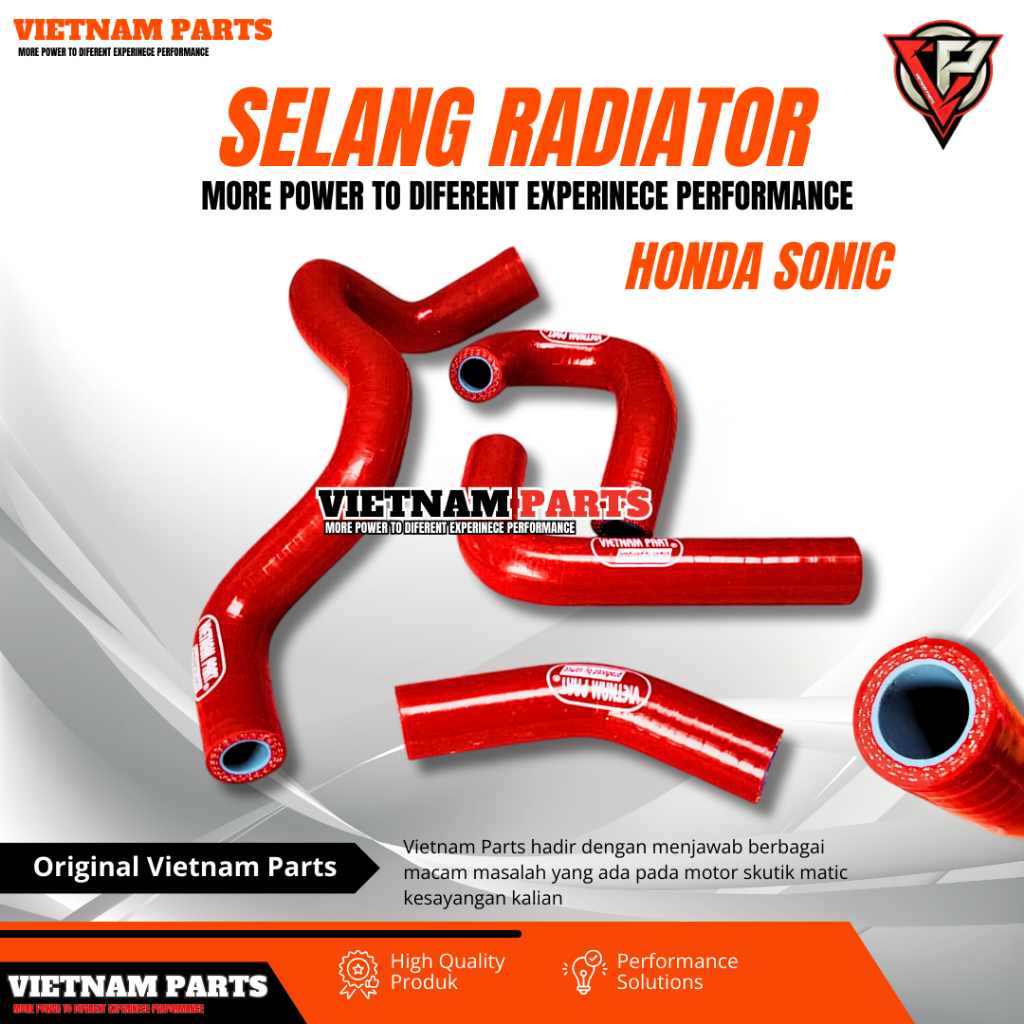 SELANG RADIATOR SONIC 150R GTR  SELANG RADIATOR VIETNAM PARTS SONIC WARNA MERAH RADIATOR HOUSE