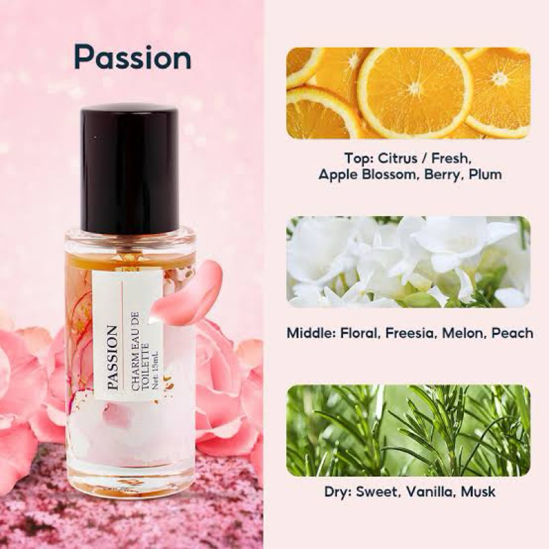 Parfum Wanita MINISO Passion Parfume Allure Perfume Enchant Farfum Grace