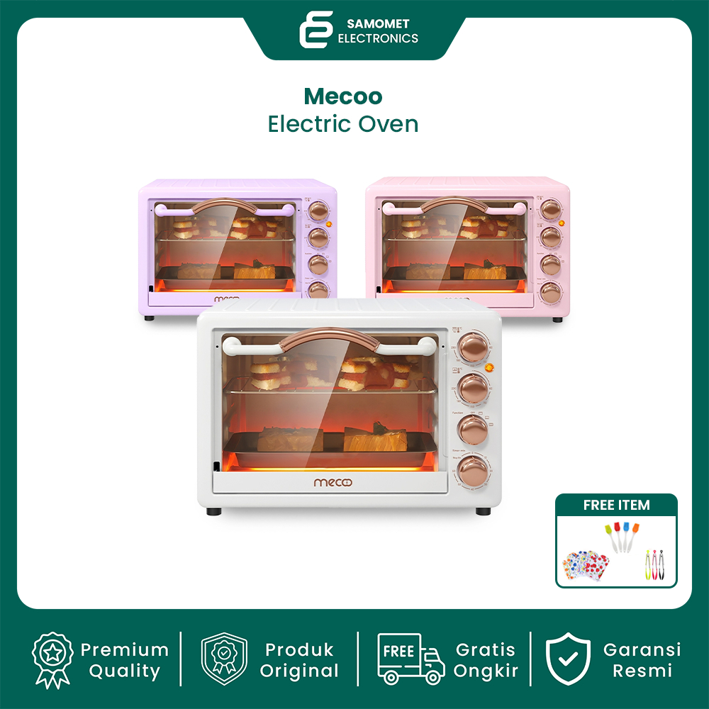 MECOO Aesthetic Electric Oven 22 Liter 400-800 Low Watt Oven Listrik | Oven Listrik Mecoo