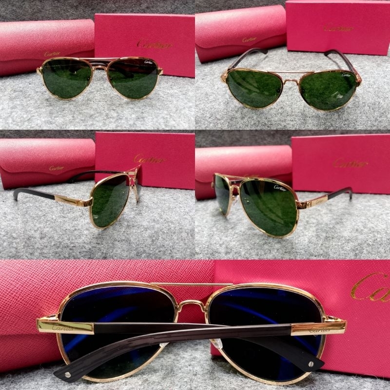 KACAMATA CARTIER KAYU AVIATOR Trend Fashion Vintage Sunglasses