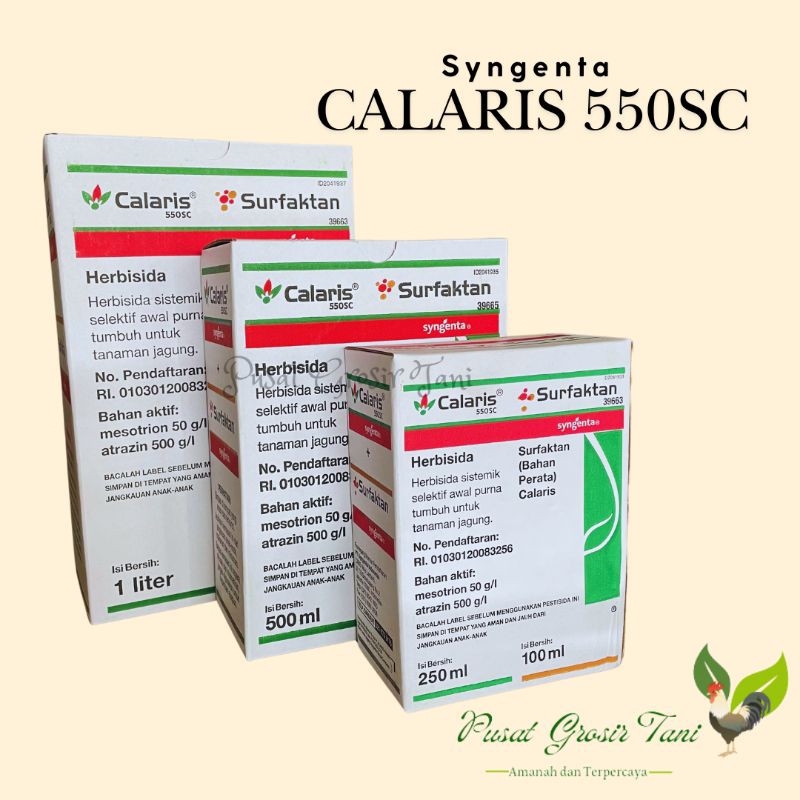 Herbisida CALARIS 550 SC || Surfaktan (Bahan Perata Calaris) || Mesotrion 50g/l || atrazin 500g/l ||