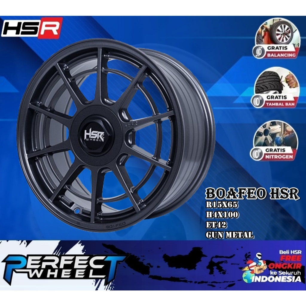 Velg Mobil Calya R15 Model JDM Hsr Wheel Boafeo Pontinak Gratis Aero Tech