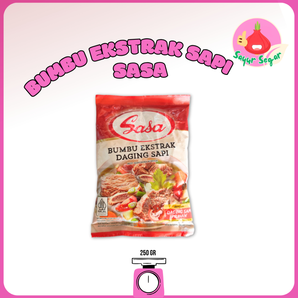 

Sayur Segar - Sasa Bumbu Ekstrak Daging Sapi/ Stock seasoning 250gr