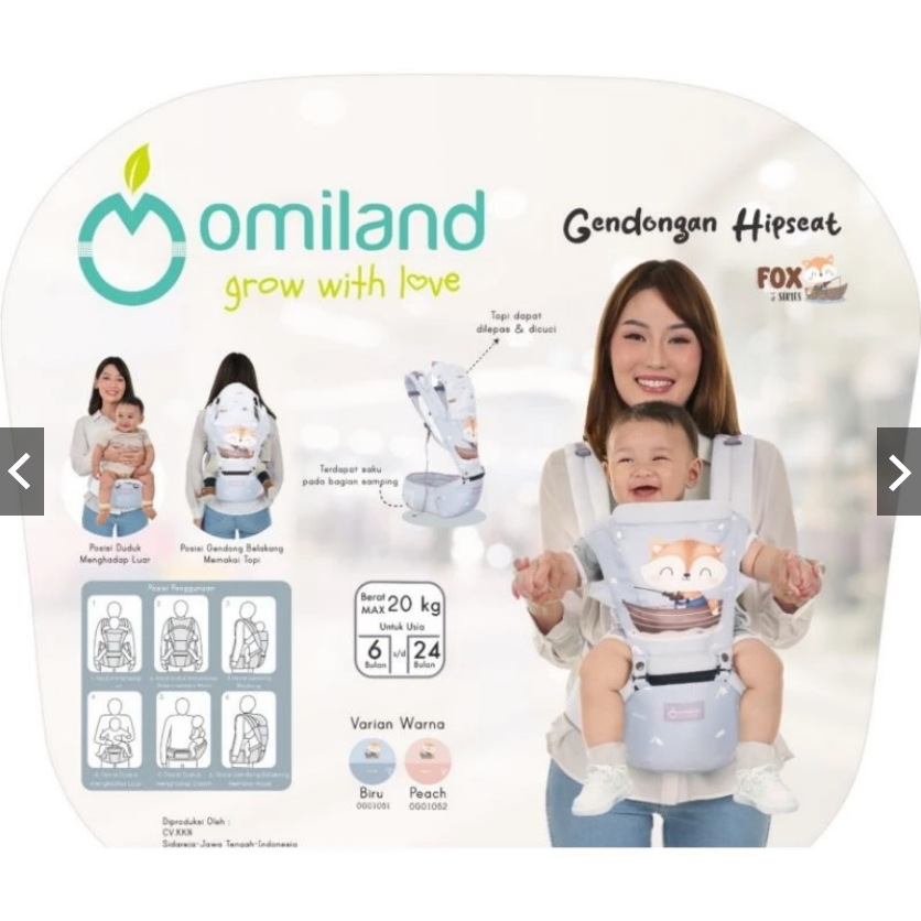 Omiland Gendongan Bayi Ransel SSC M-Shape/ gendongan bayi/Omiland Gendongan Hipseat