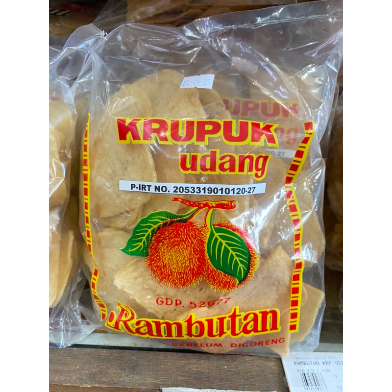 

KRUPUK RAMBUTAN CAP UDANG ASLI SUPER DAN KUNING 250gr dan 500gr