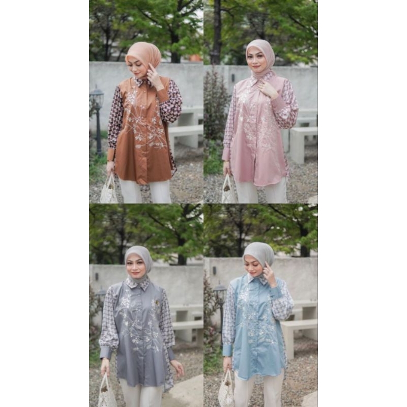 GISELLA TUNIK / TUNIK KATUN BORDIR PREMIUM ORI BY LAVEYA