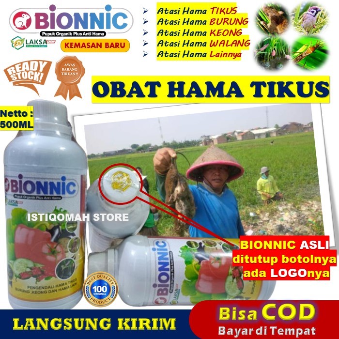 PROMO BIONNIC 500ml Pengendali Tikus - Obat Semprot Pengusir Tikus Ampuh - Obat Tikus Semprot Paling