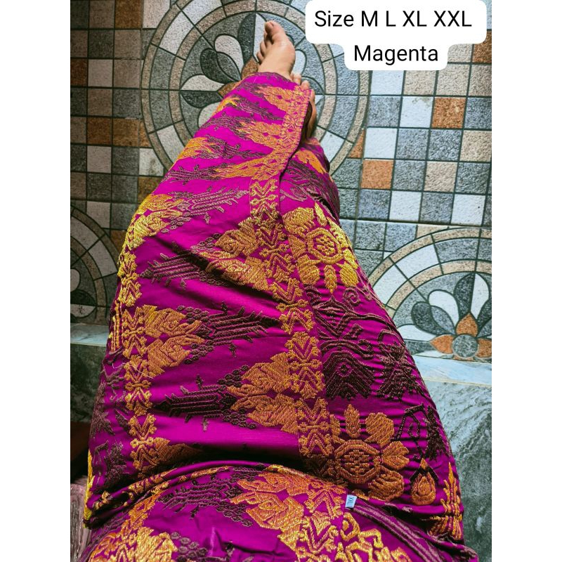 Kamen Jadi Songket Bordir Premium Melar Tumpal Terbaru