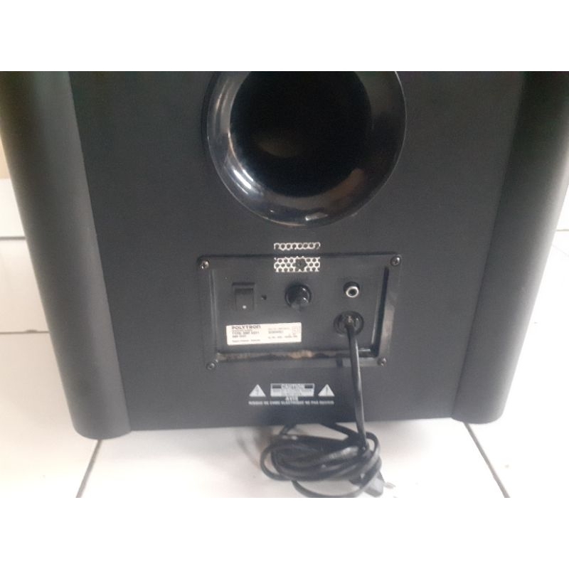 soundbar pasif + subwover aktip tv led polytron 43 in