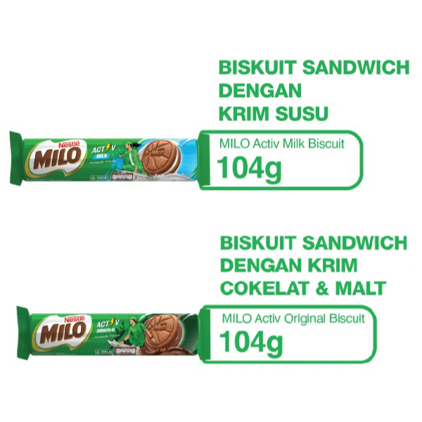 

Milo Biscuits 104gr - All Varian [GOJEK/GRAB]