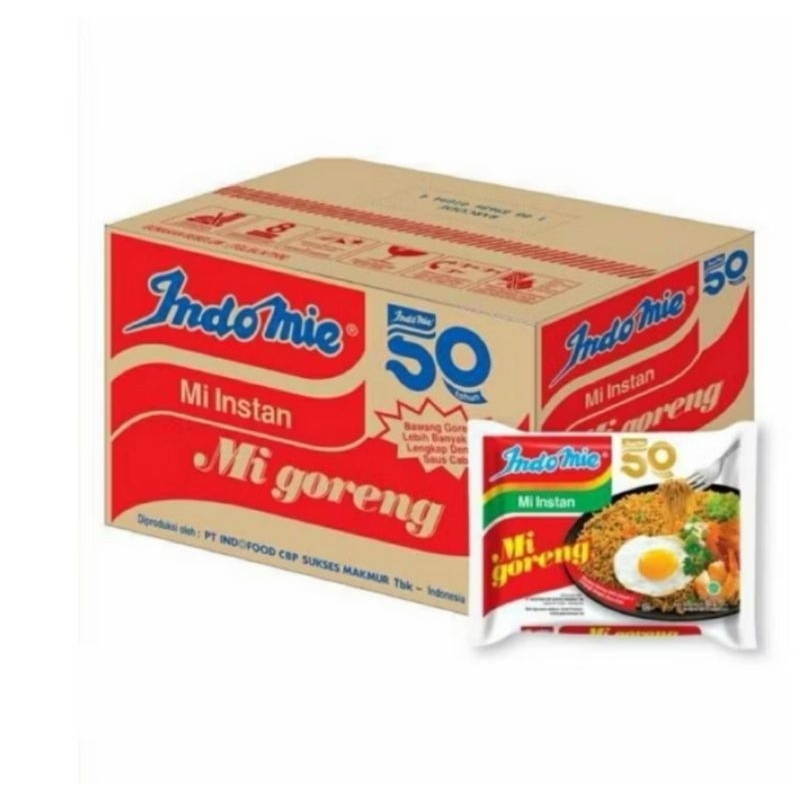 

Indomie Goreng 1 dus (isi 40)