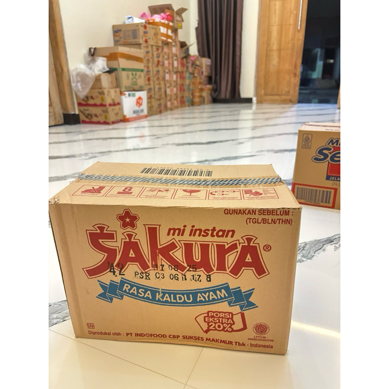 

[1 Dus isi 40 Bungkus] MIE SAKURA Kuah rasa Kaldu Ayam