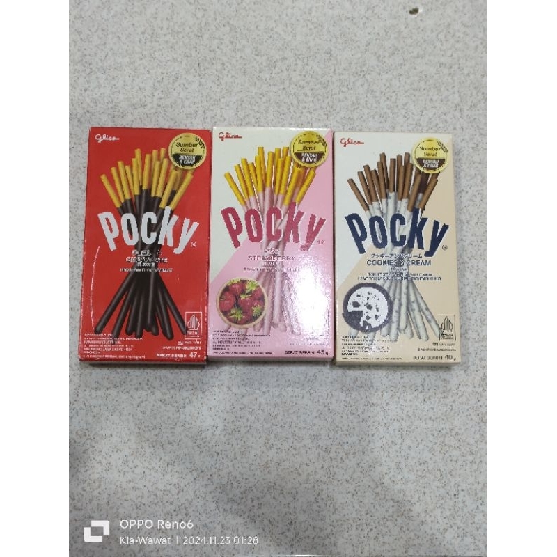 

Promo Pocky Biscuit Stik 42 gram. coklat,strbry,cookies cream