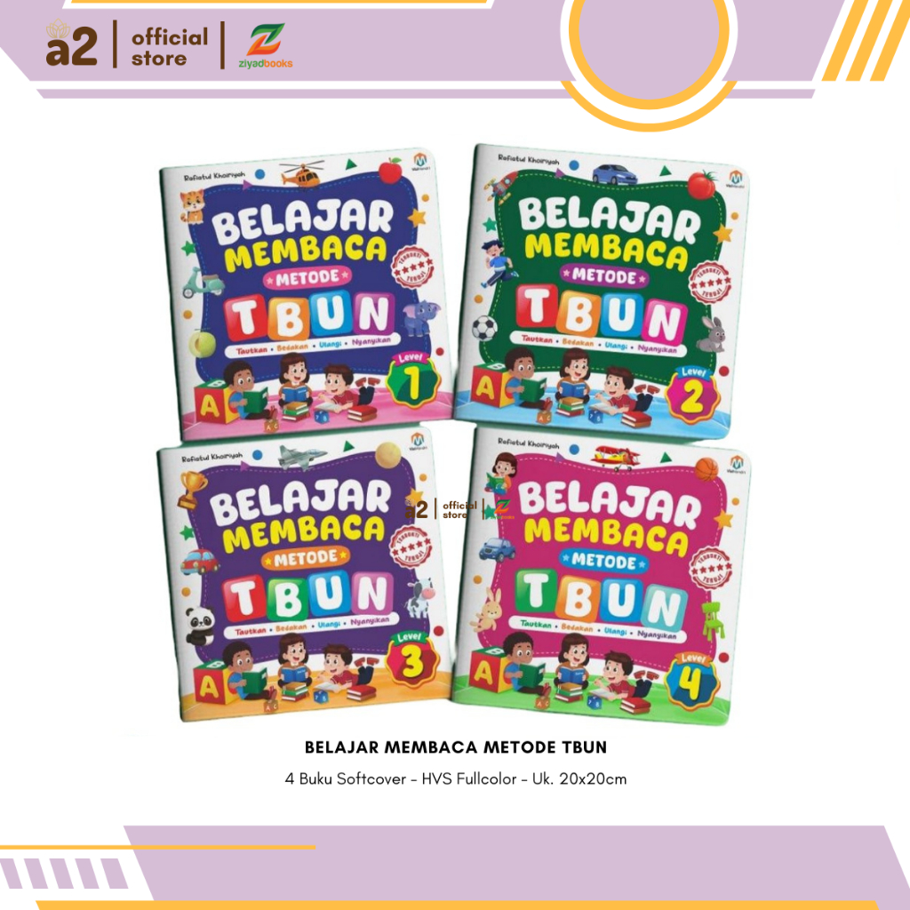 Gusfams - Buku Belajar Membaca Metode TBUN Anak Usia 3 Tahun+