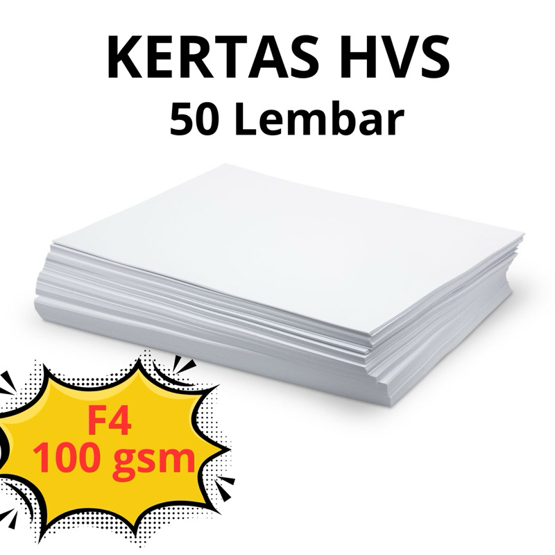 

Kertas HVS F4 100 gsm 50 Lembar