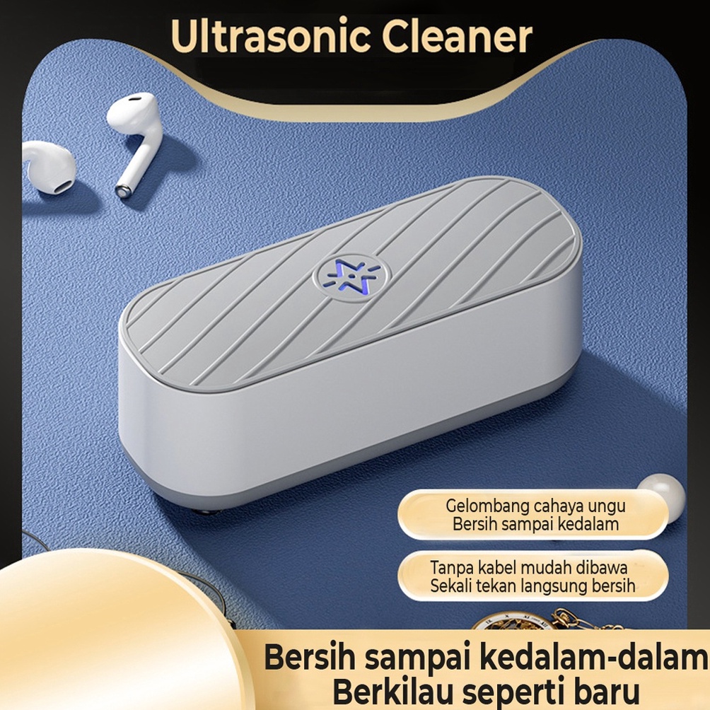 KODE L46O Pembersih multifungsi Pembersih getar untuk kacamata dan perhiasan Ultrasonic Cleaner Deng