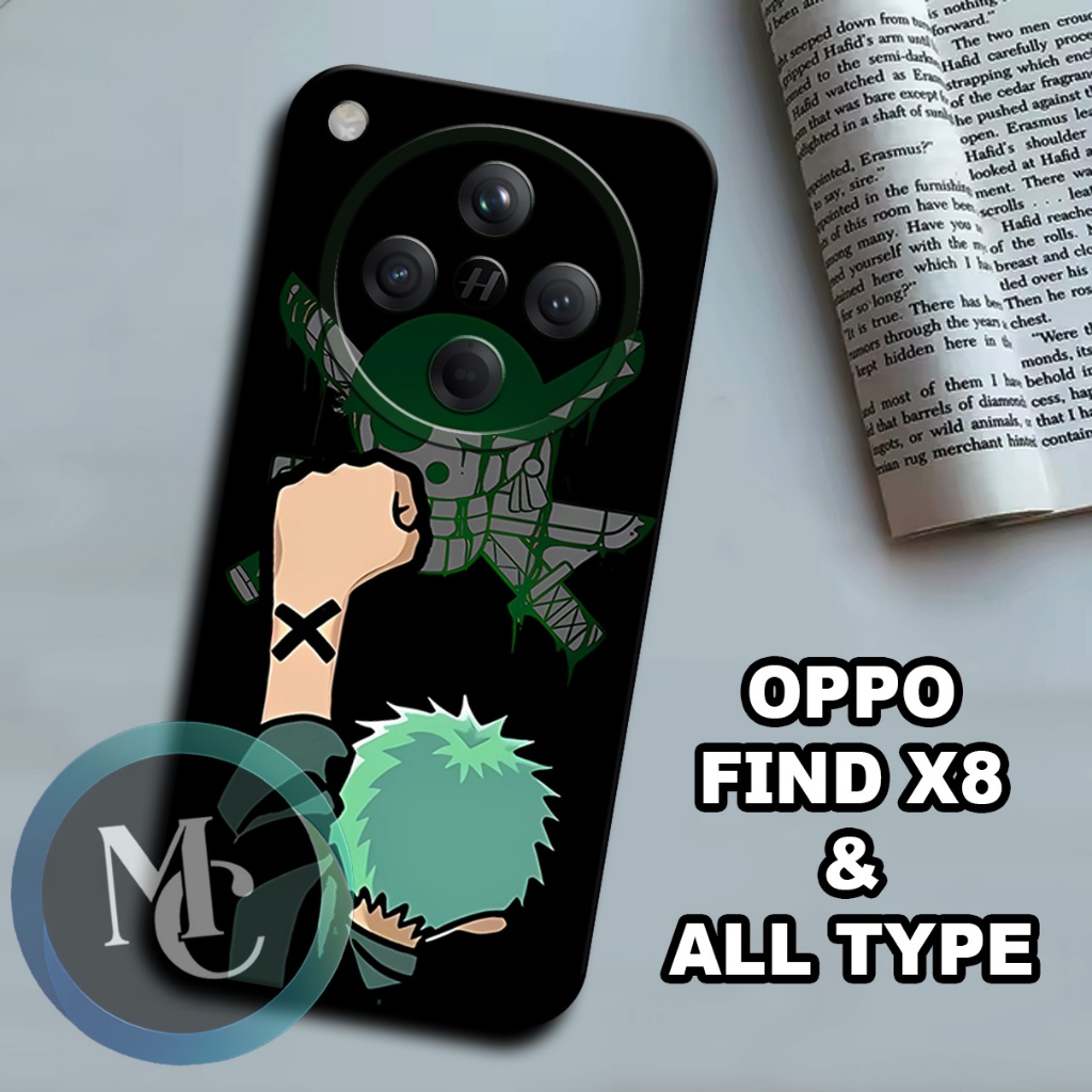 CC6/ Softcase karet lentur untuk oppo find x8/Motif karakter anime one piece/case oppo find x8/kesin