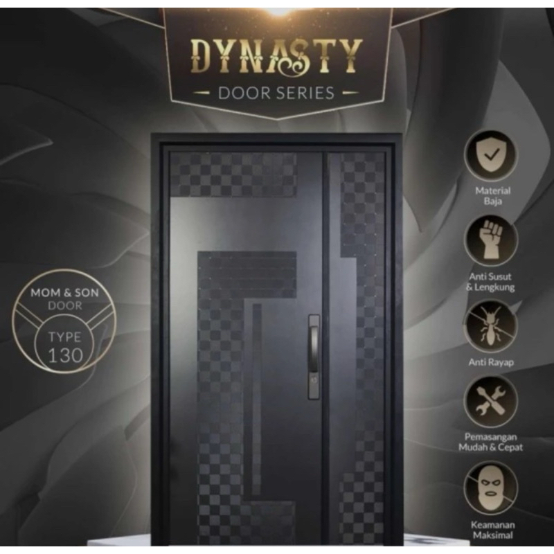 PINTU UTAMA BAJA FORTRESS MOTHER AND SON TYPE DYNASTY PREMIUM QUALITY