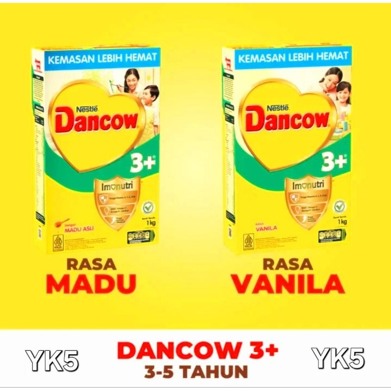 

Susu Dancaw 3+ Vanila Madu 1kg