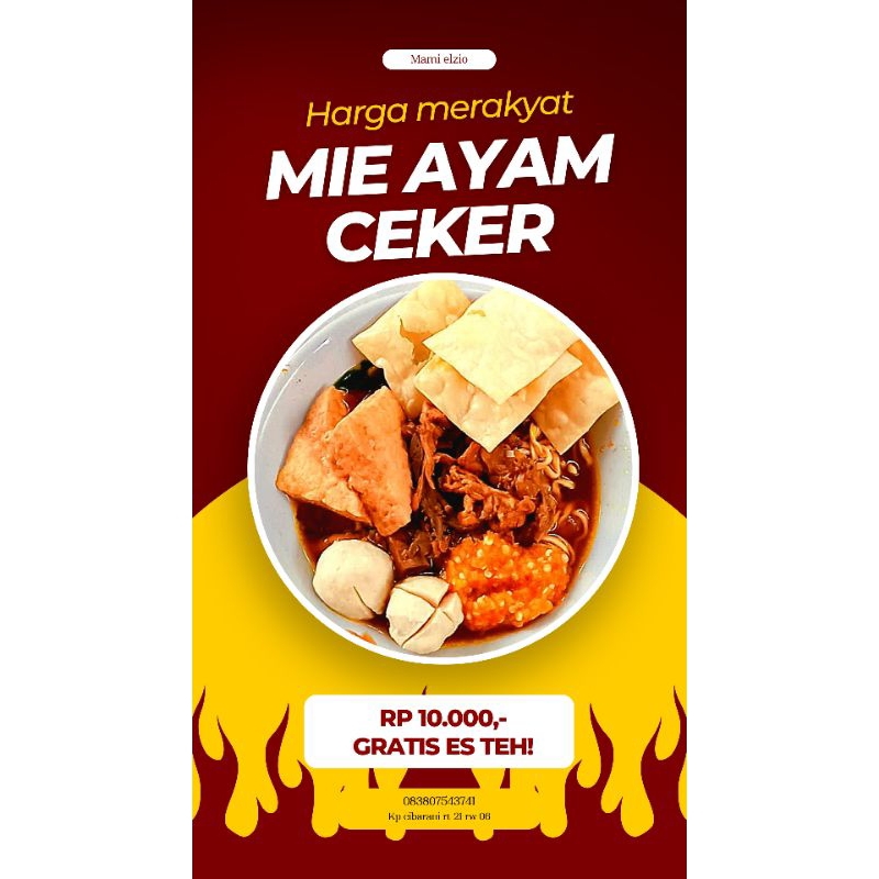 

mie ayam ceker