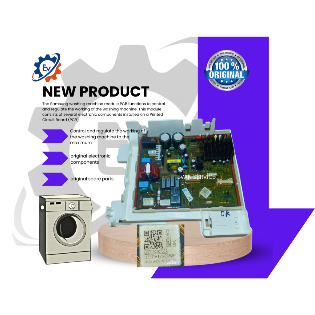 MODUL PCB MESIN CUCI SAMSUNG 10.5KG FRONT LOADING 06DC9410733A ORIGINAL