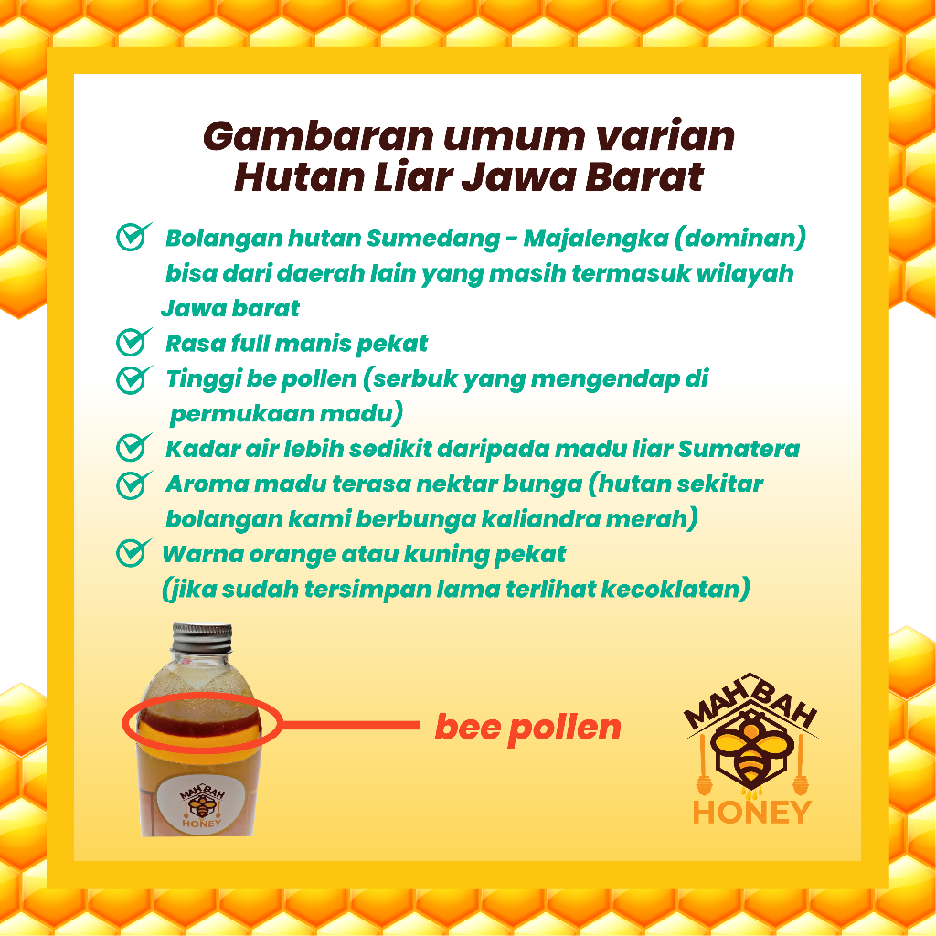 

Madu Asli Murni Madu Hutan Liar Jawa Barat Madu Hutan Liar Sumatera ( Madu Odeng / Madu Sialang )