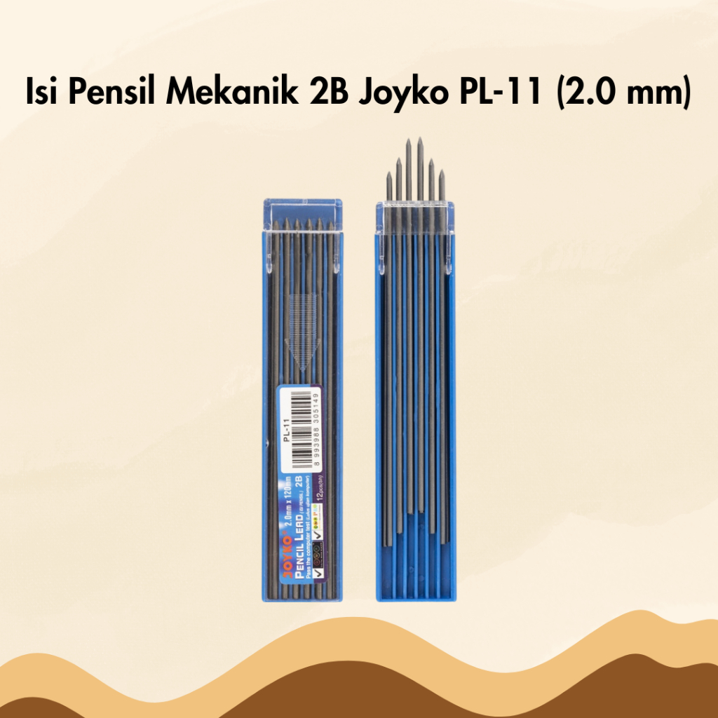 

Isi Pensil Mekanik 2B Joyko PL-11 2.0 mm Refill Mechanical Pencil