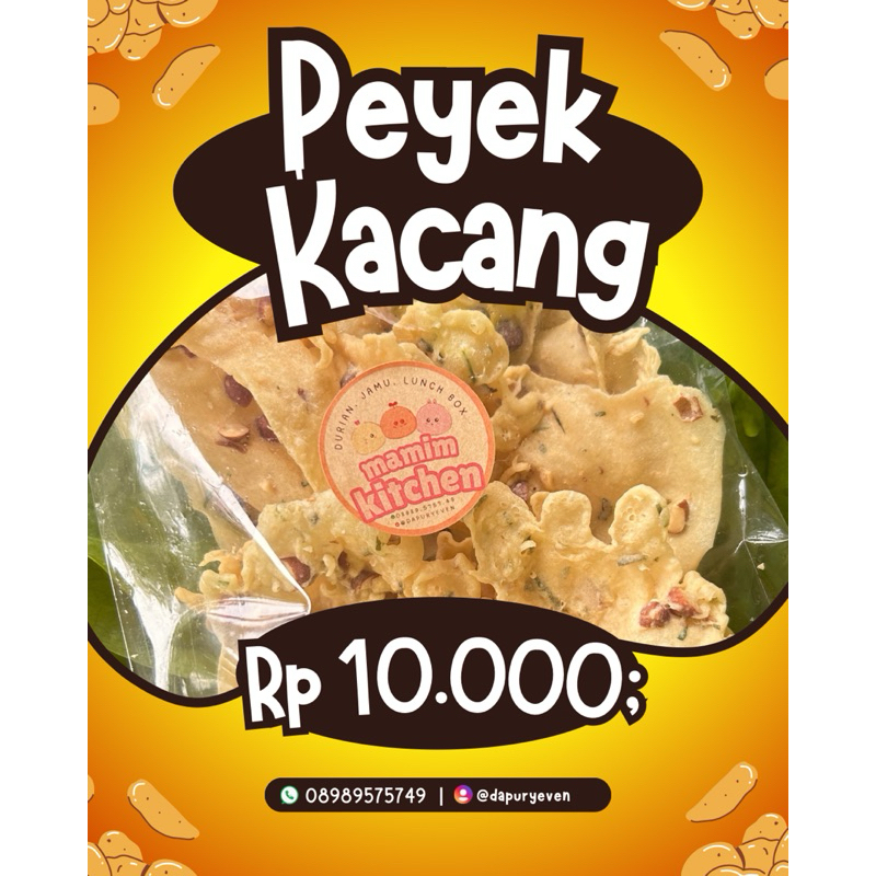 

Peyek Kacang/ Peyek Rebon Enak Gurih