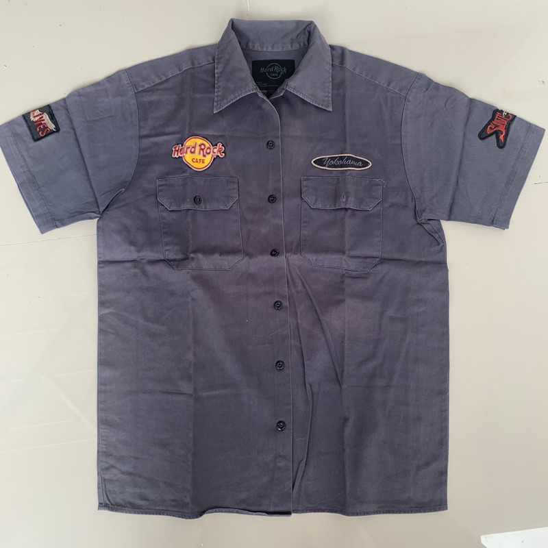 Workshirt hard rock cafe / workshirt dickies/ kemeja stussy