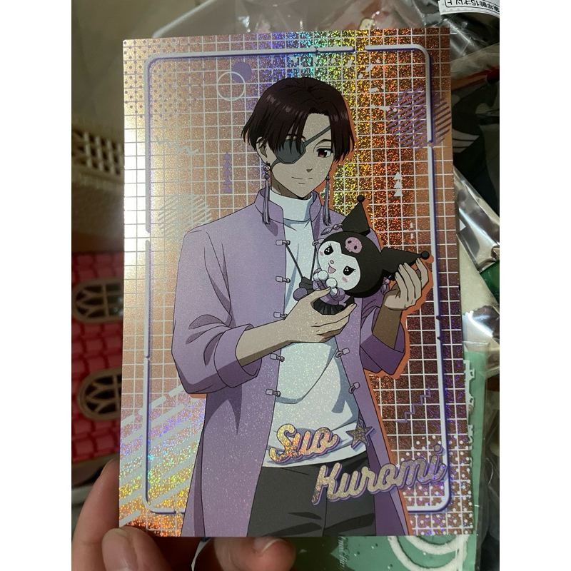 wind breaker x sanrio postcard suo hayato kuromi
